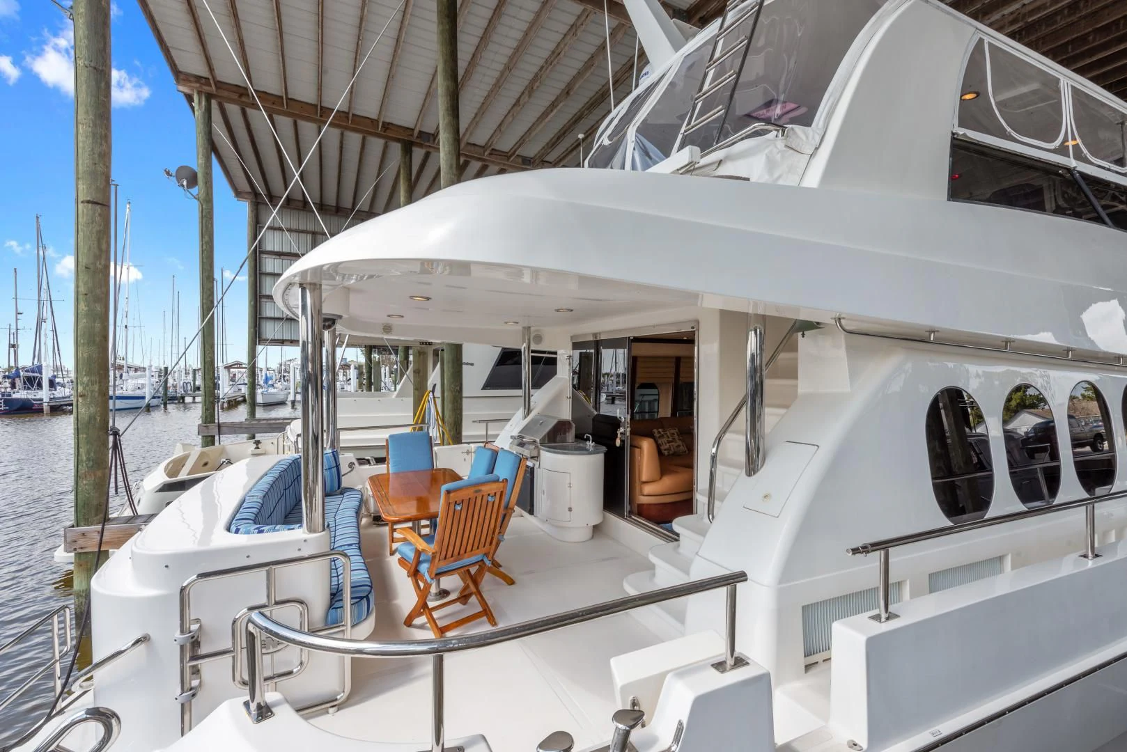 a boat on the water aboard CLEW LESS Yacht for Sale