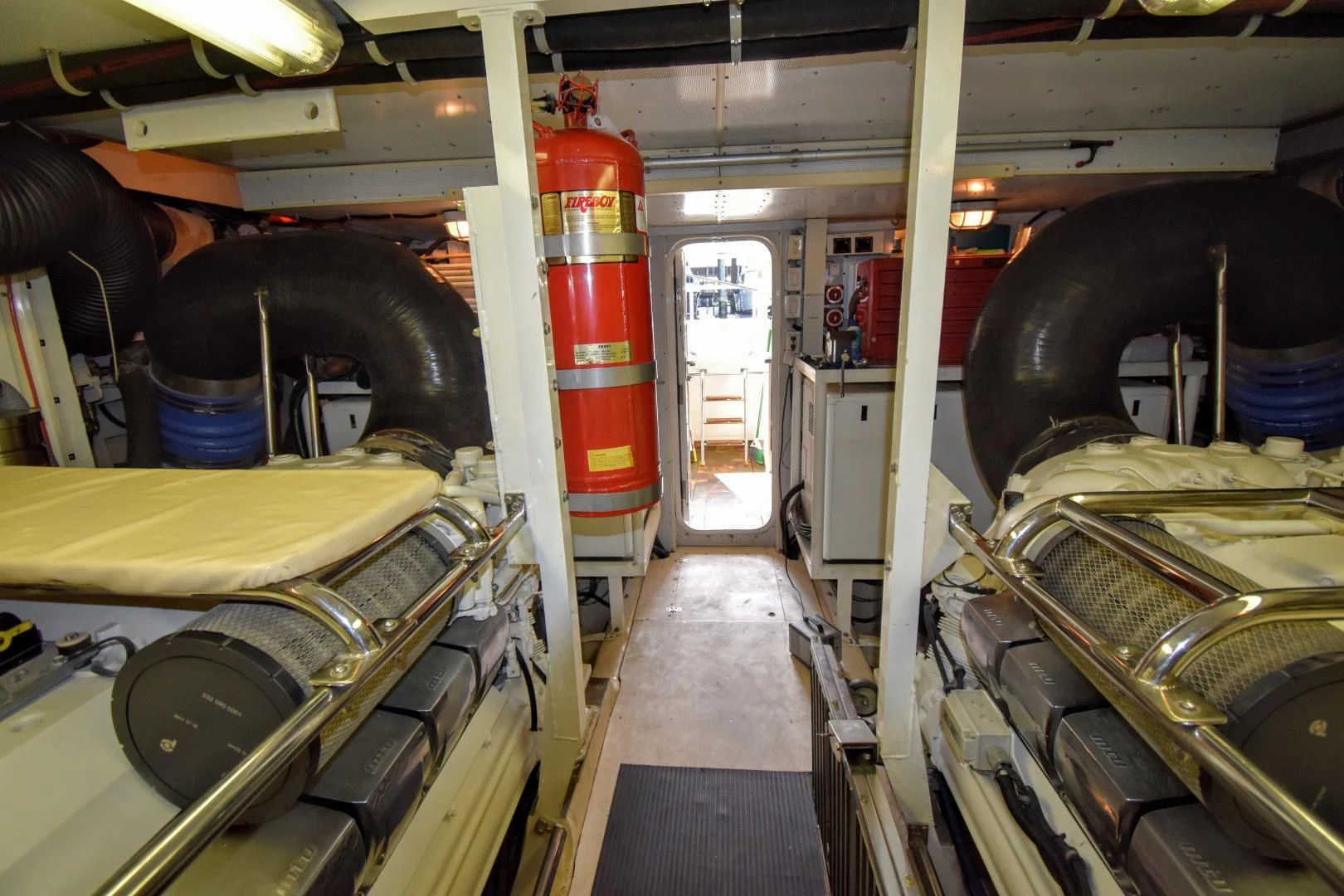inside view of a factory aboard CLEW LESS Yacht for Sale