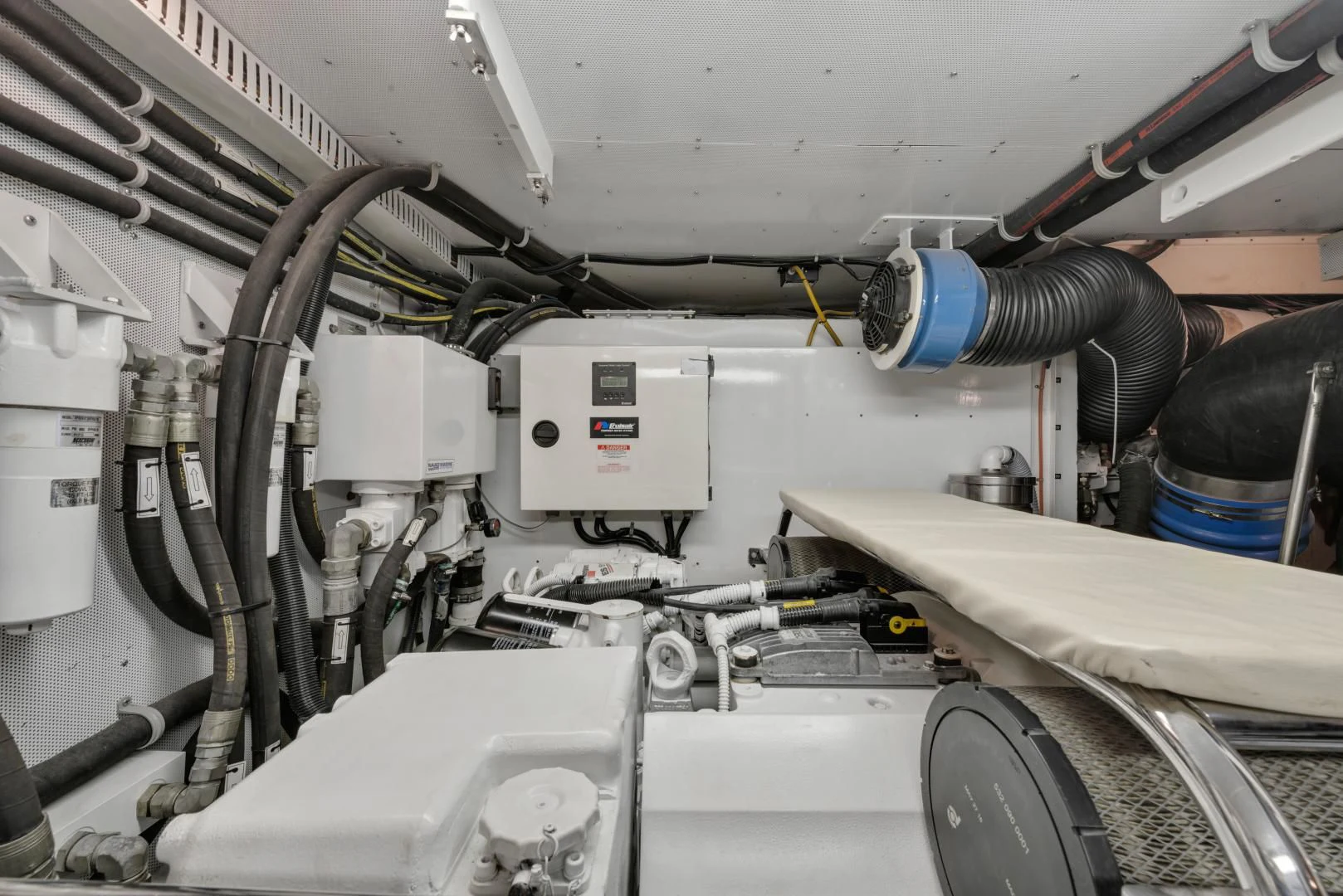 a close-up of a machine aboard CLEW LESS Yacht for Sale