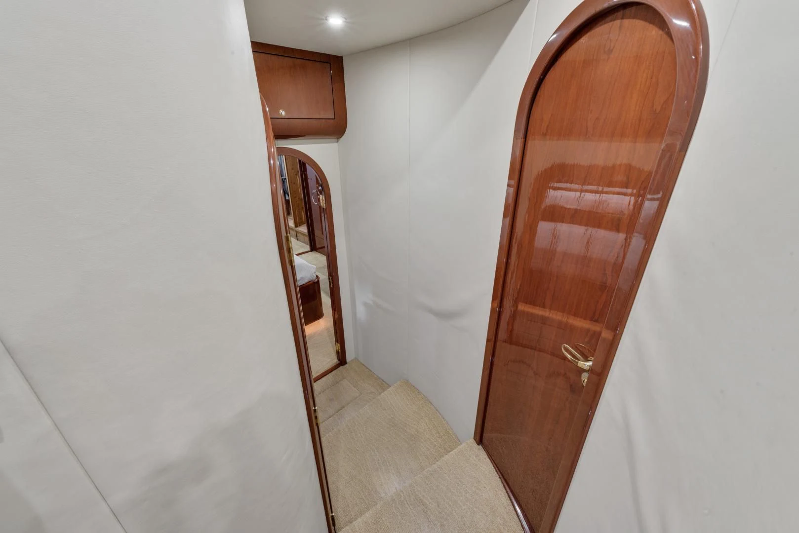 a door in a room aboard CLEW LESS Yacht for Sale