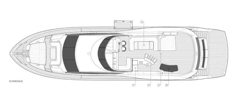 diagram, engineering drawing aboard LUCKY GIRLS Yacht for Sale