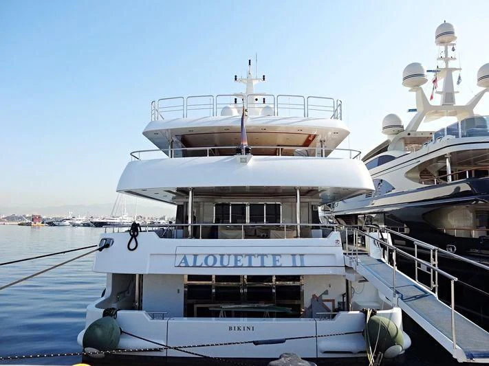 a group of boats in the water aboard ALOUETTE II Yacht for Sale