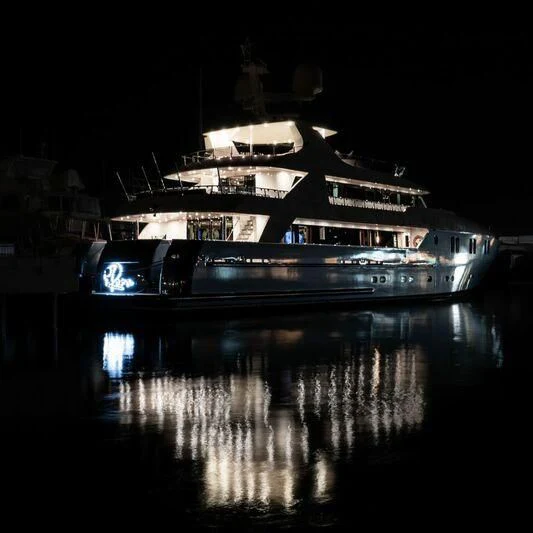 a boat on the water aboard IRAMA Yacht for Sale