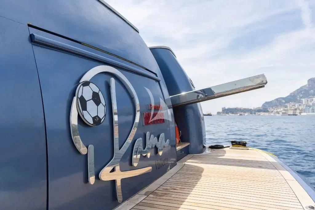 a plane on the water aboard IRAMA Yacht for Sale