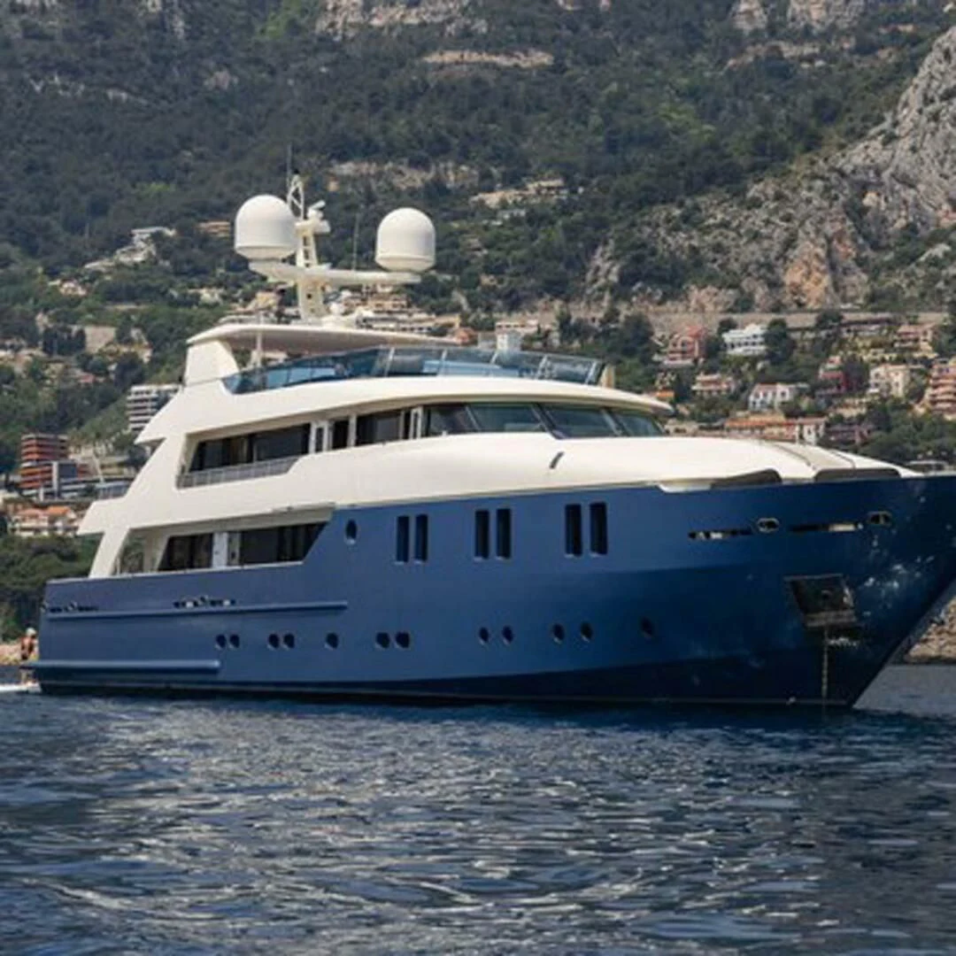 a boat on the water aboard IRAMA Yacht for Sale