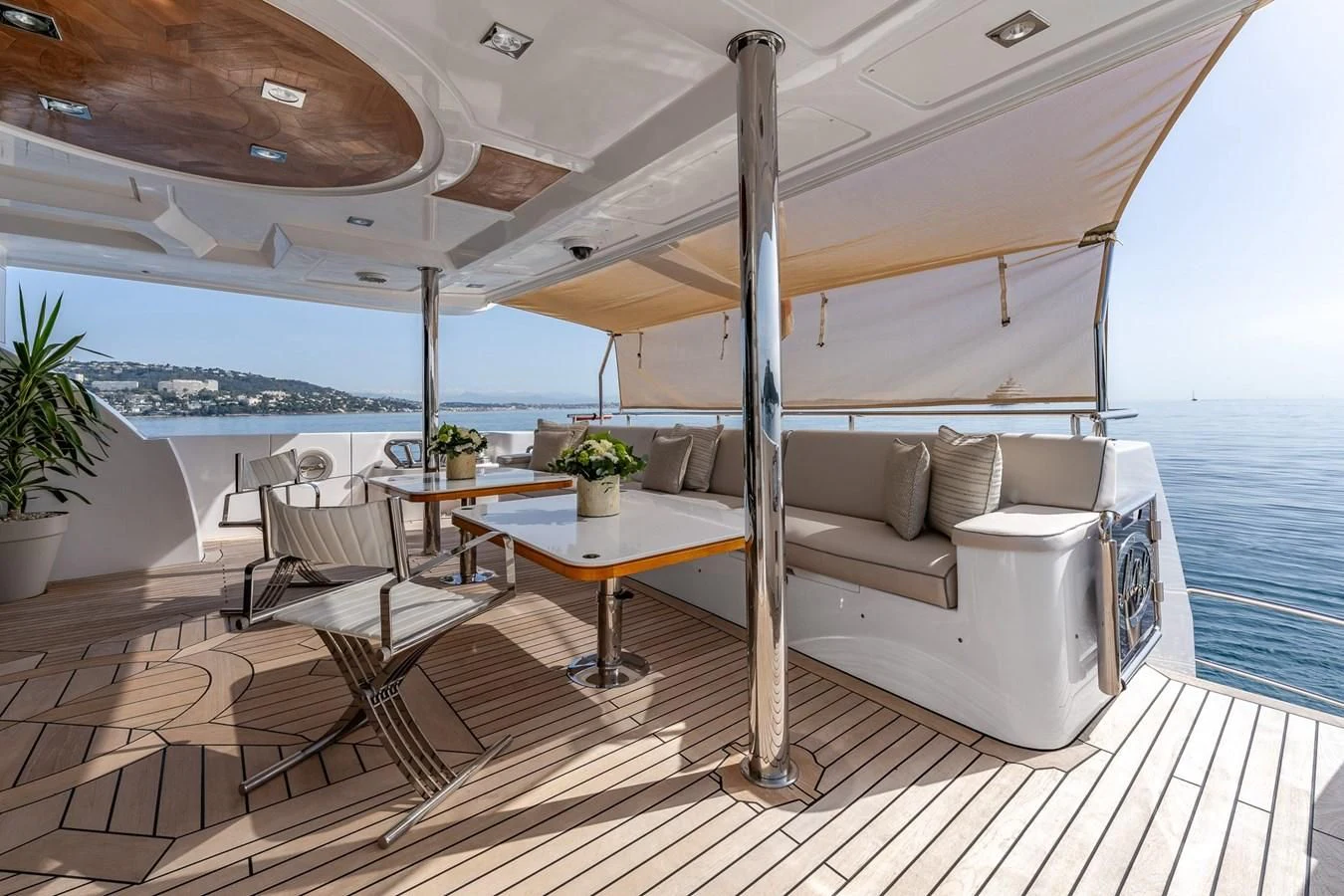 a boat on the water aboard GRAND CRU Yacht for Sale