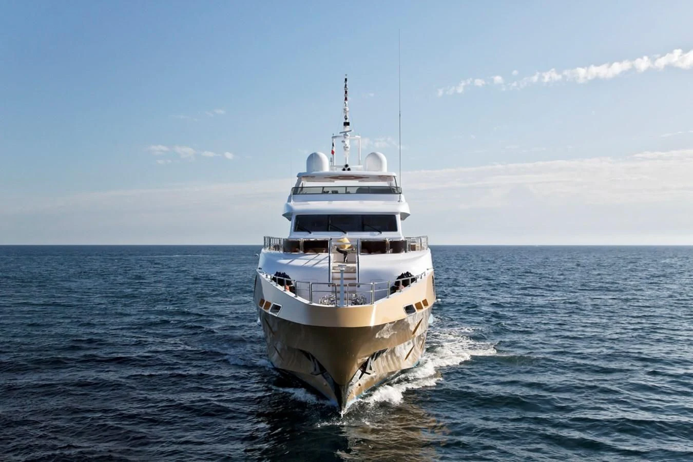 a boat on the water aboard GRAND CRU Yacht for Sale