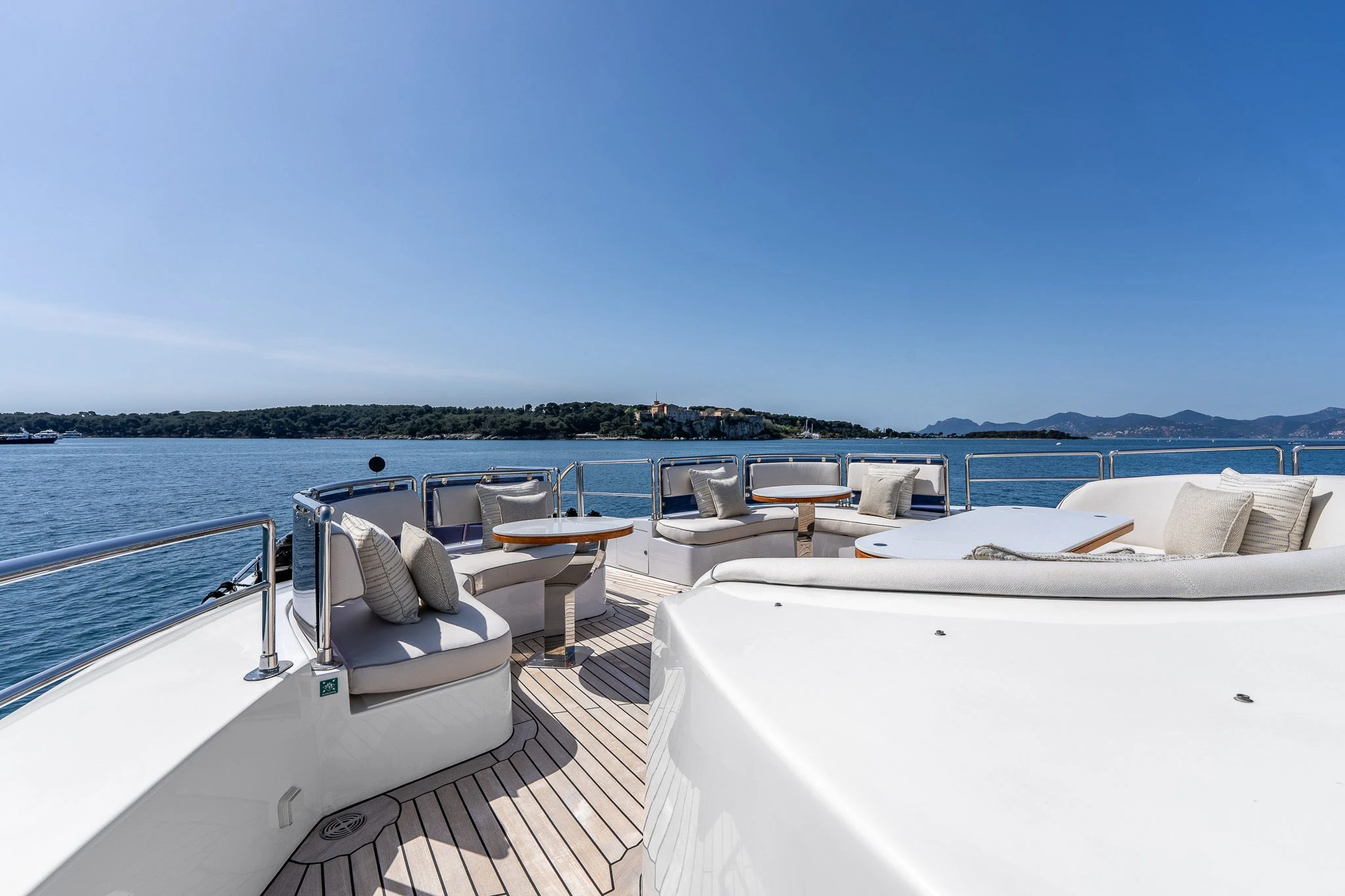 a boat on the water aboard GRAND CRU Yacht for Sale