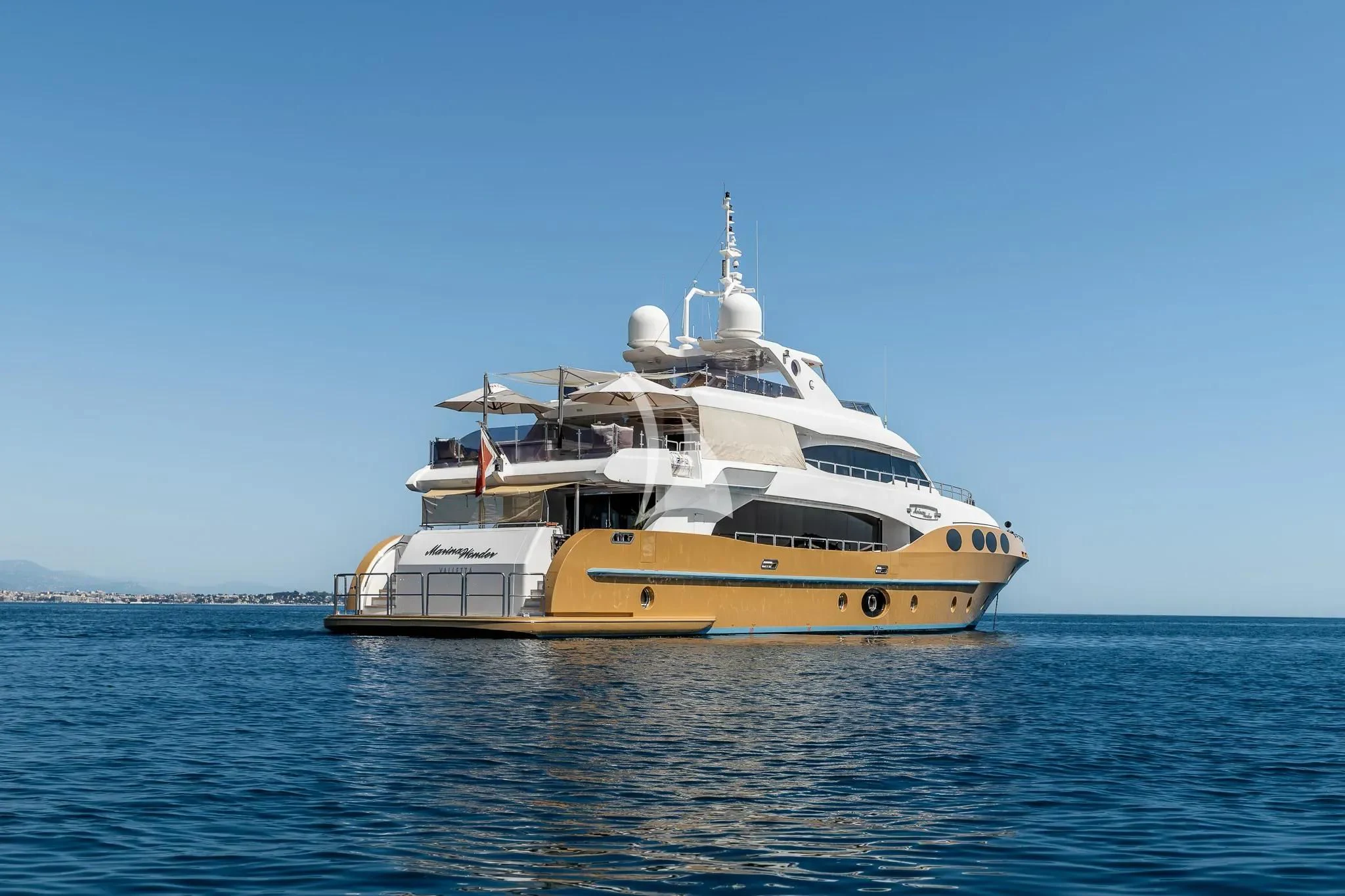 a boat in the water aboard GRAND CRU Yacht for Sale