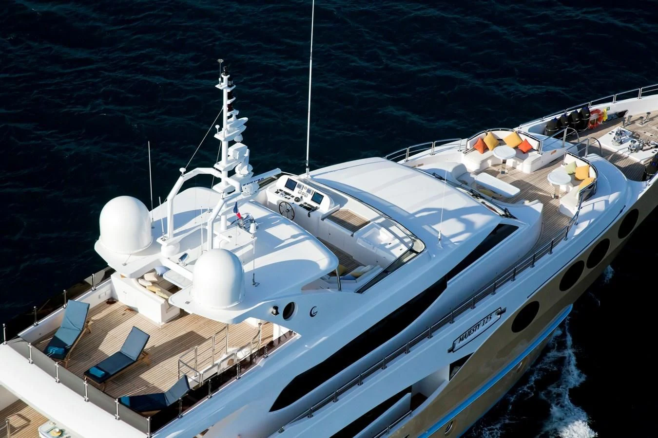 a boat on the water aboard GRAND CRU Yacht for Sale