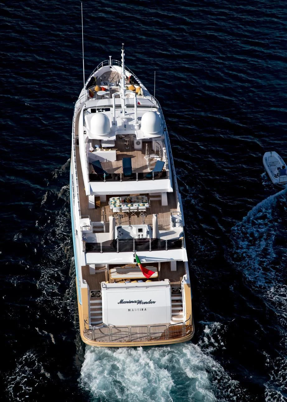a ship on the water aboard GRAND CRU Yacht for Sale