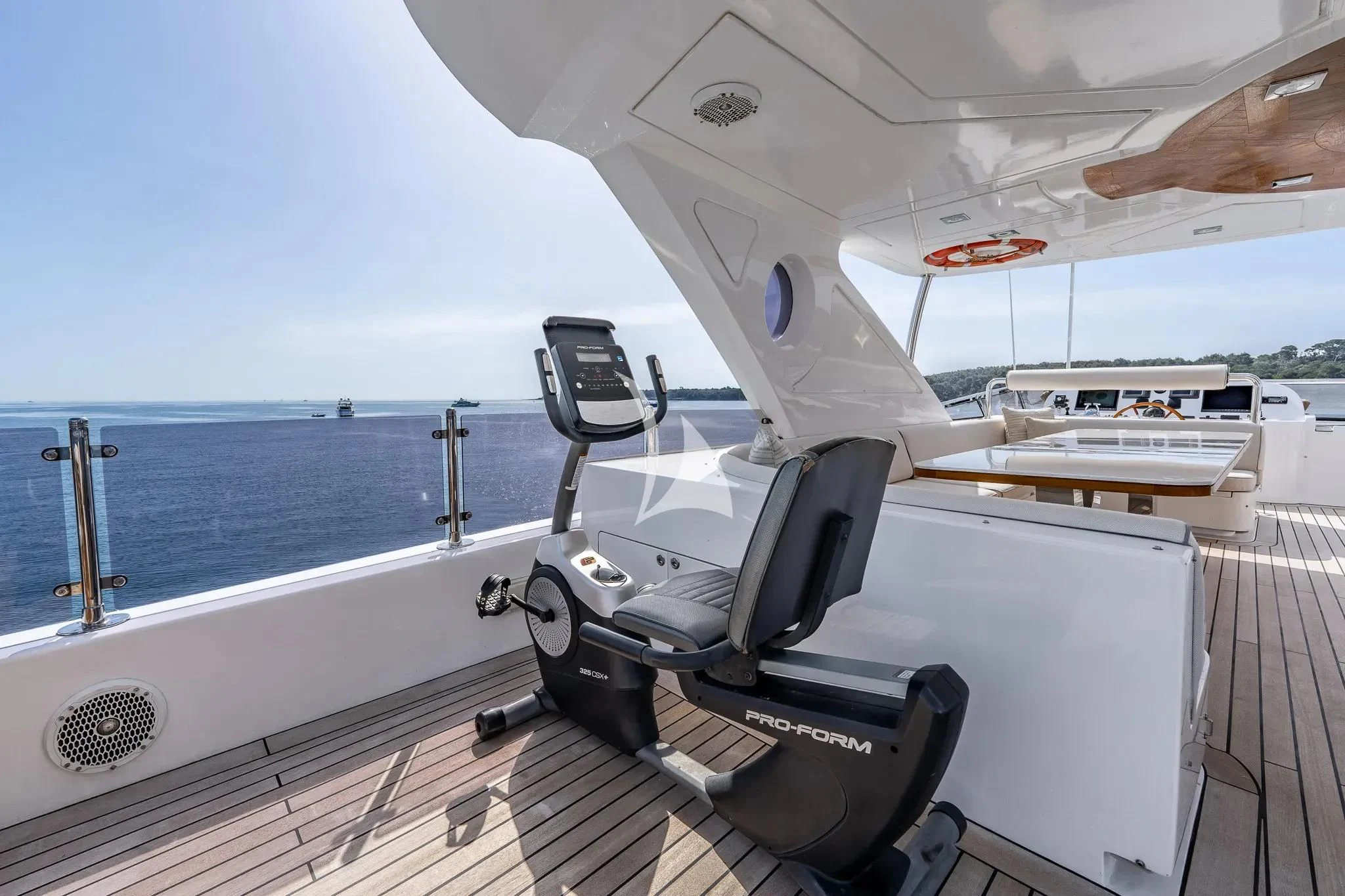 a boat on the water aboard GRAND CRU Yacht for Sale
