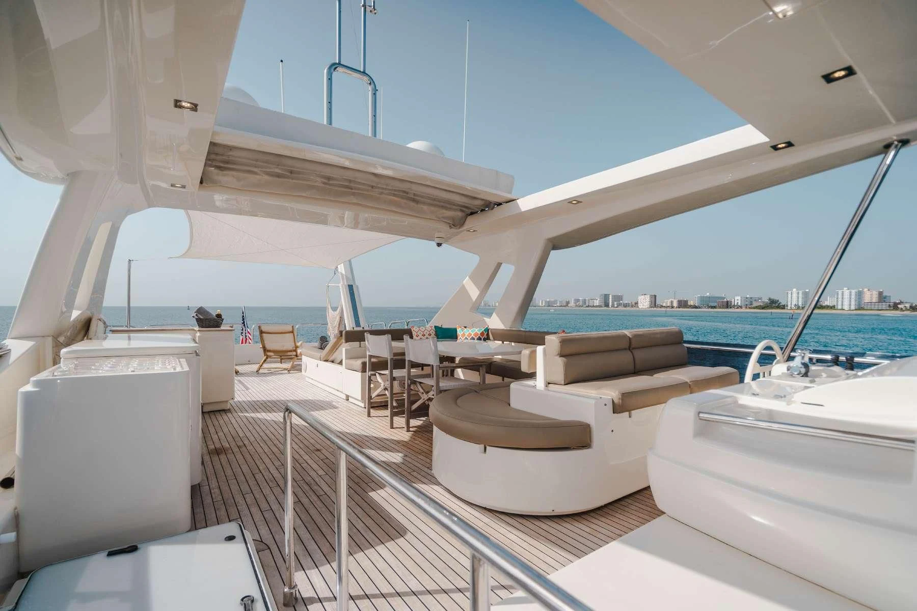 a boat on the water aboard TOP SHELF Yacht for Sale
