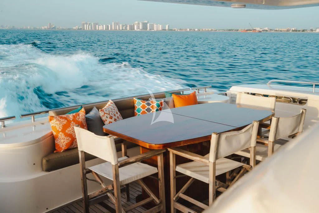 a boat on the water aboard TOP SHELF Yacht for Sale