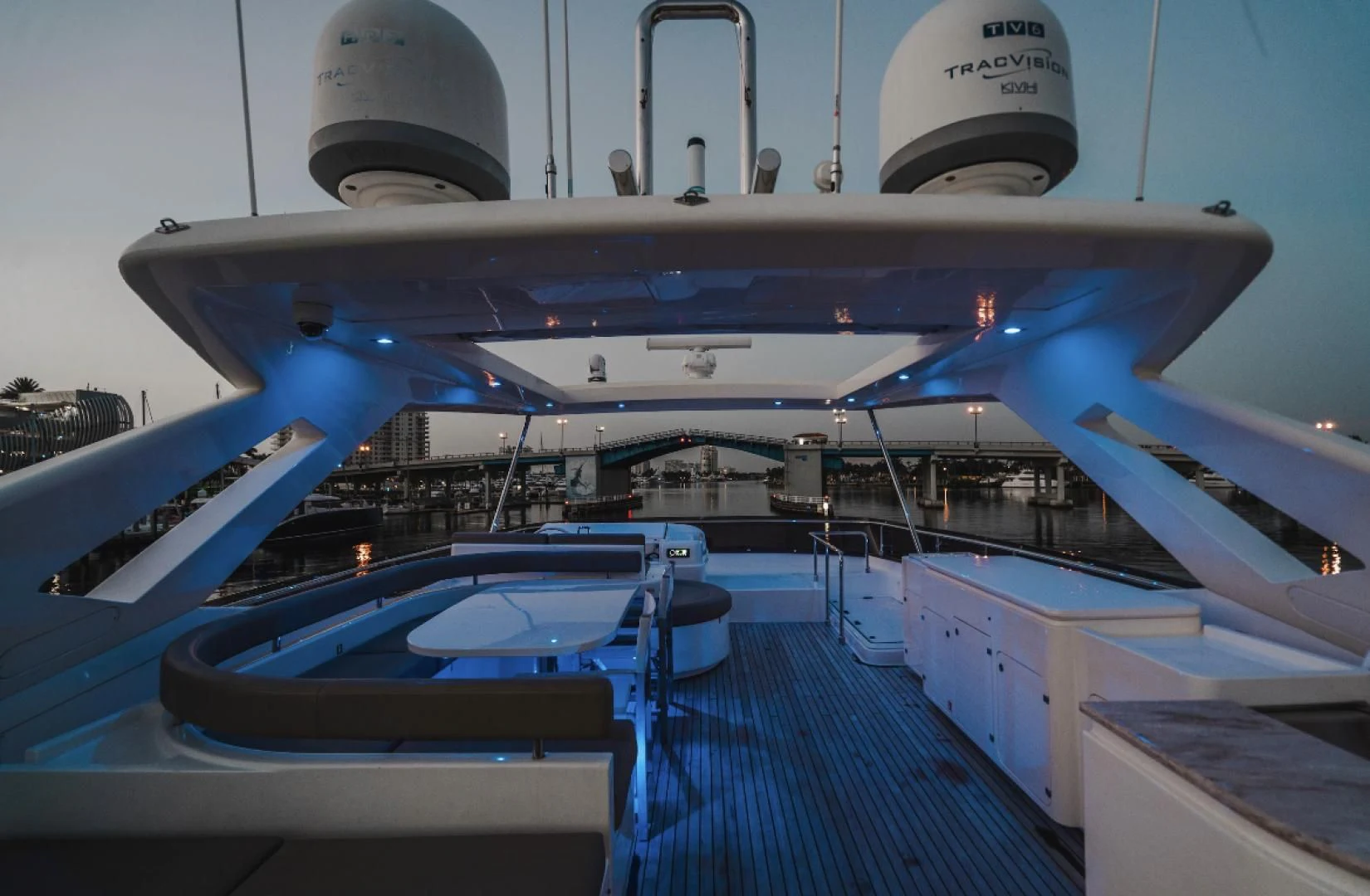 a large space ship aboard TOP SHELF Yacht for Sale