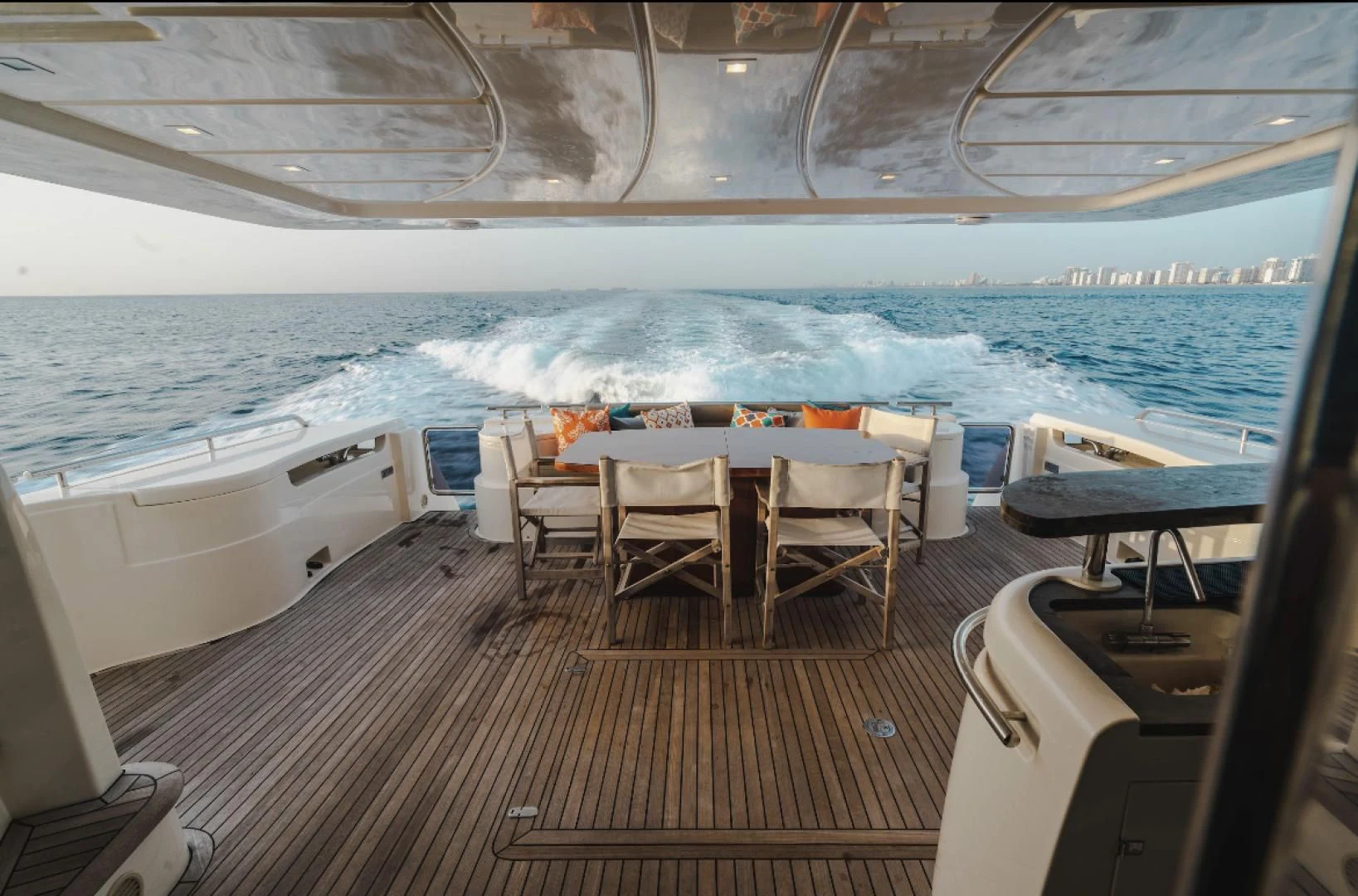 a boat on the water aboard TOP SHELF Yacht for Sale