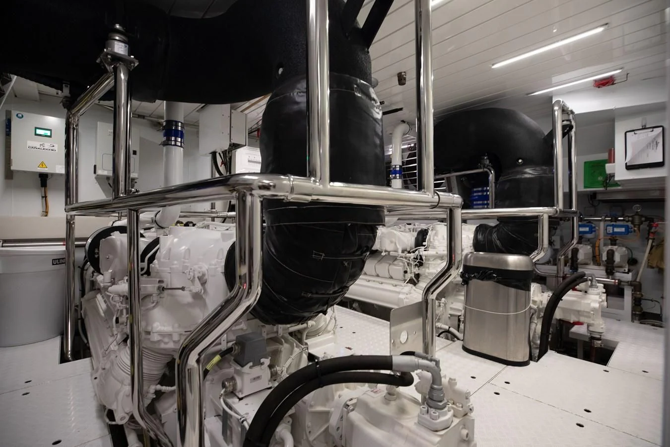 a machine in a factory aboard FIFTY SHADES Yacht for Sale