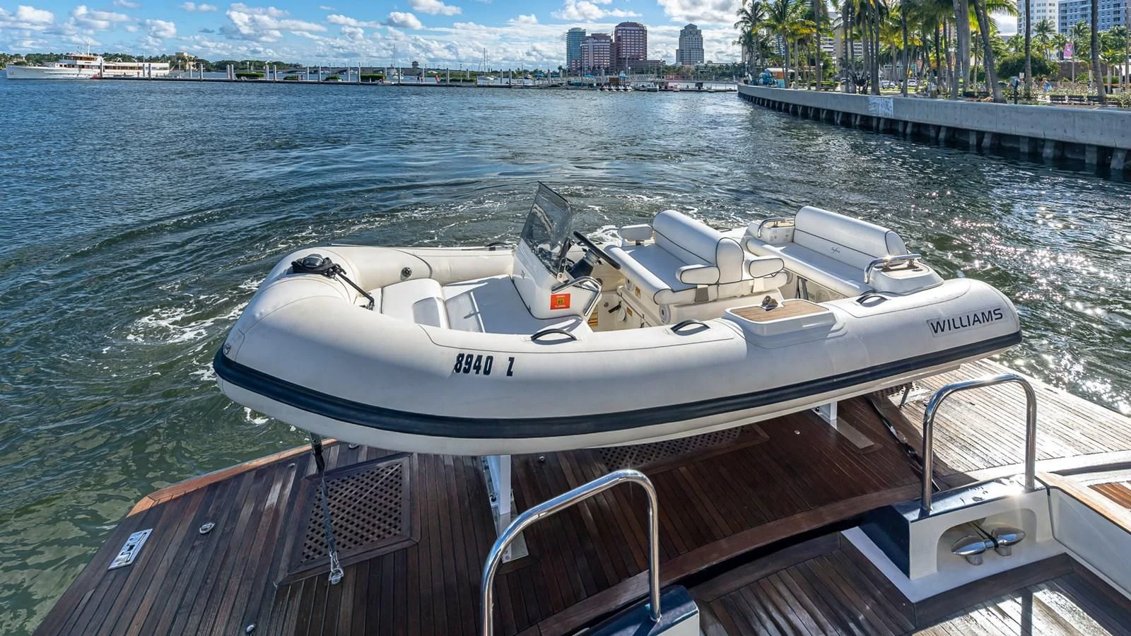 a boat on the water aboard HOPE FLOATS Yacht for Sale