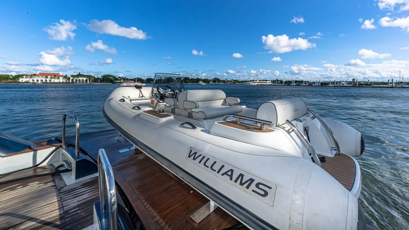 a boat on the water aboard HOPE FLOATS Yacht for Sale