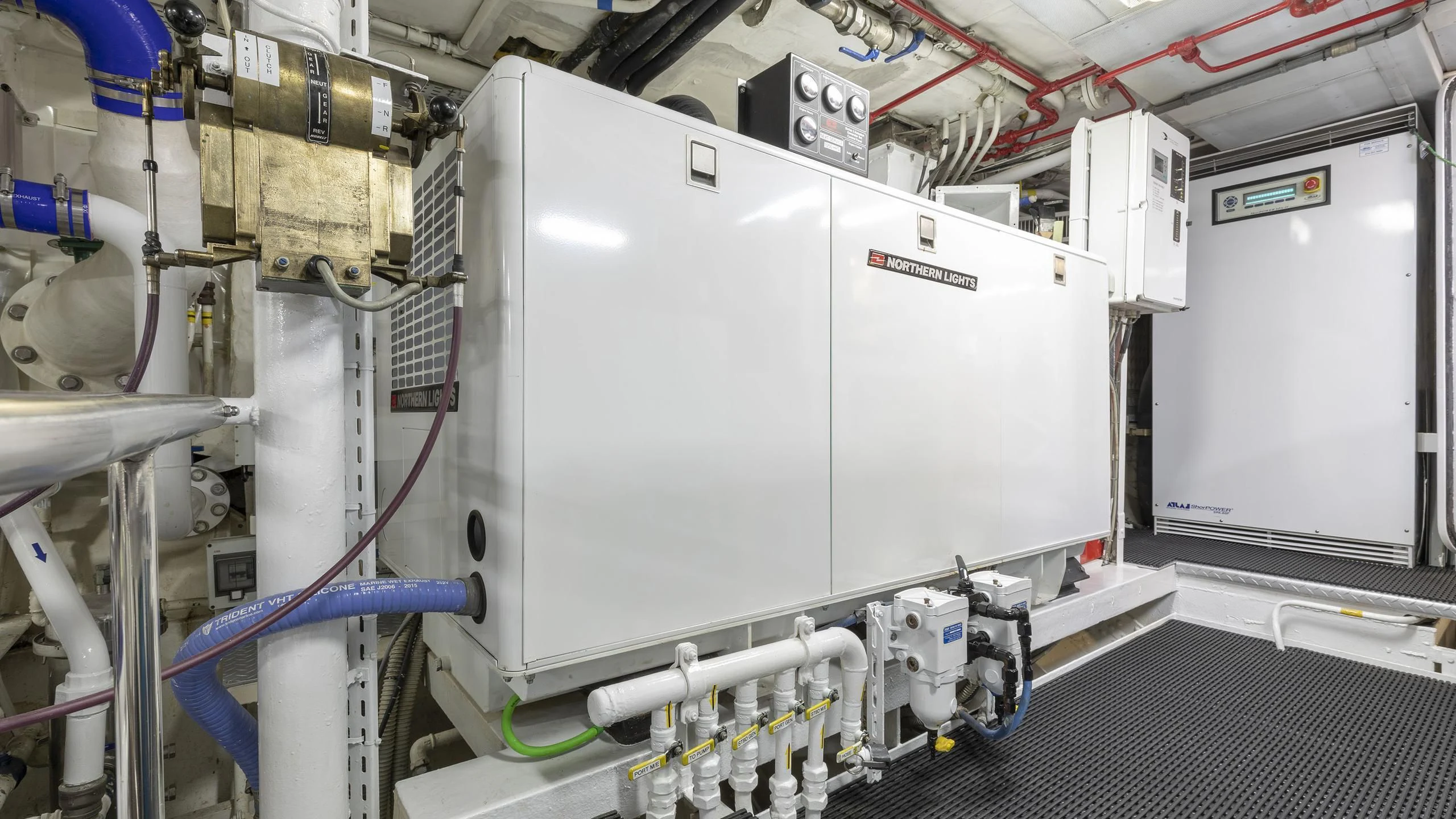 a large white machine aboard MONTREVEL Yacht for Sale