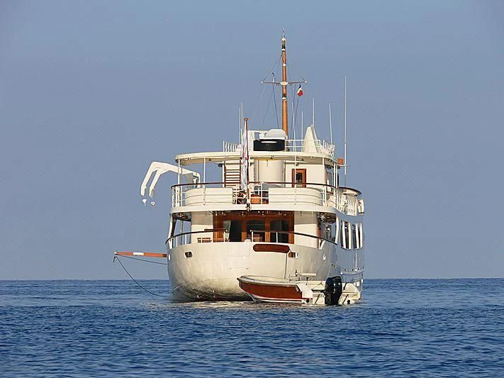 a boat in the water aboard MONTREVEL Yacht for Sale