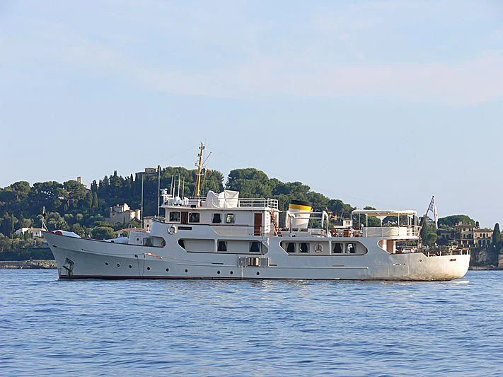 a boat on the water aboard MONTREVEL Yacht for Sale