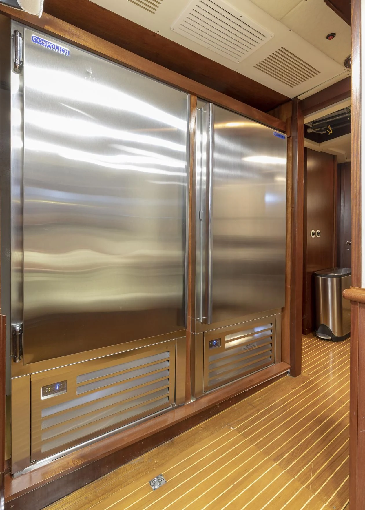a large glass door aboard MONTREVEL Yacht for Sale