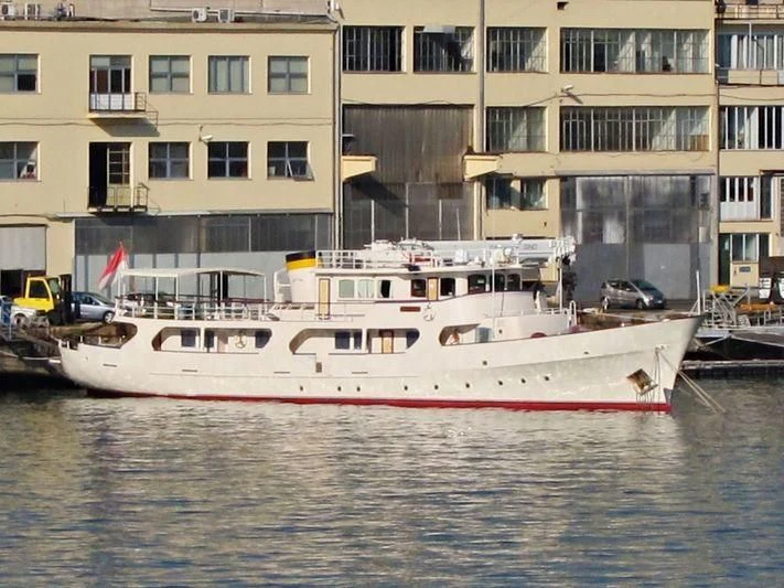 a boat in the water aboard MONTREVEL Yacht for Sale