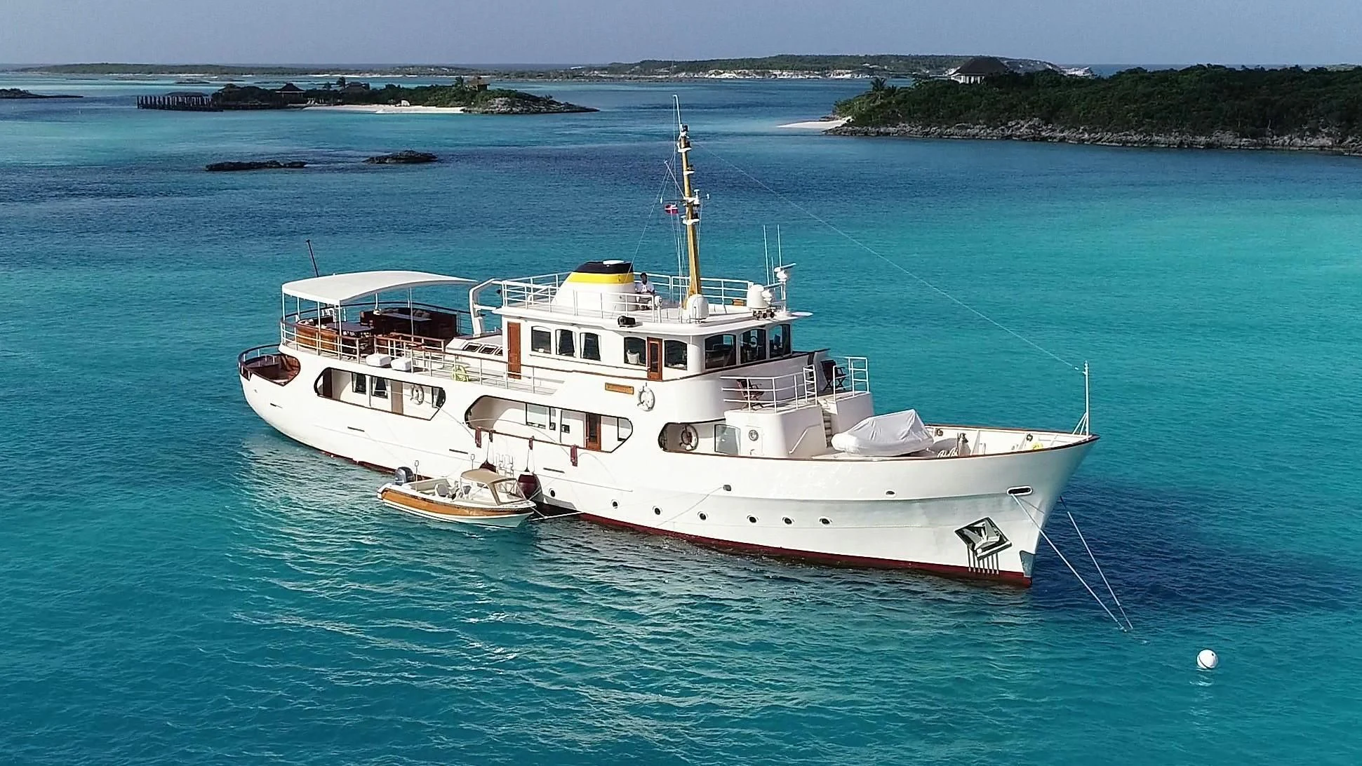 a boat on the water aboard MONTREVEL Yacht for Sale