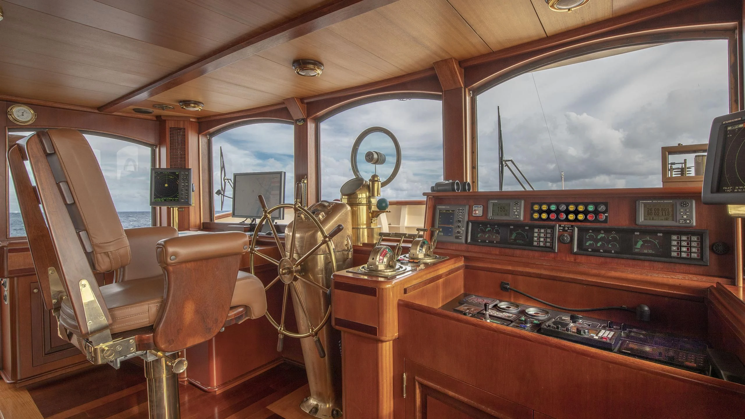 inside of a vehicle aboard MONTREVEL Yacht for Sale