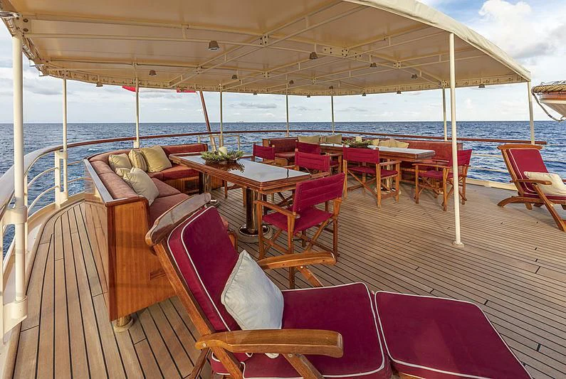 a boat on the water aboard MONTREVEL Yacht for Sale