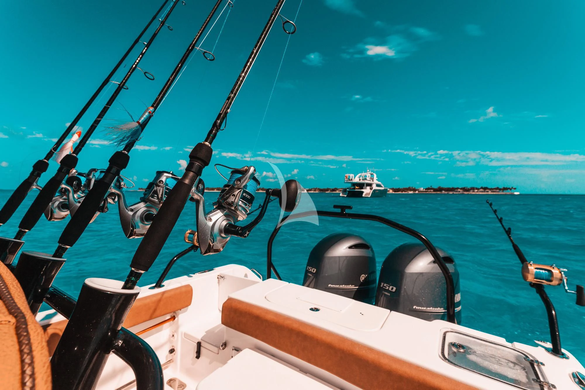 a boat with ropes and rope aboard SAMARA Yacht for Charter