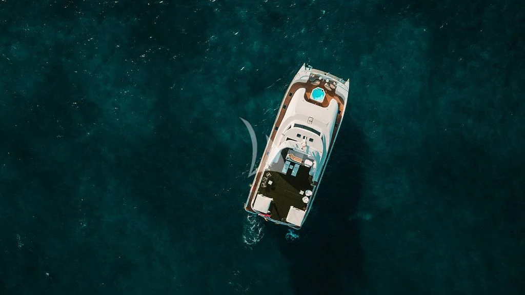 a boat in the water aboard SAMARA Yacht for Charter