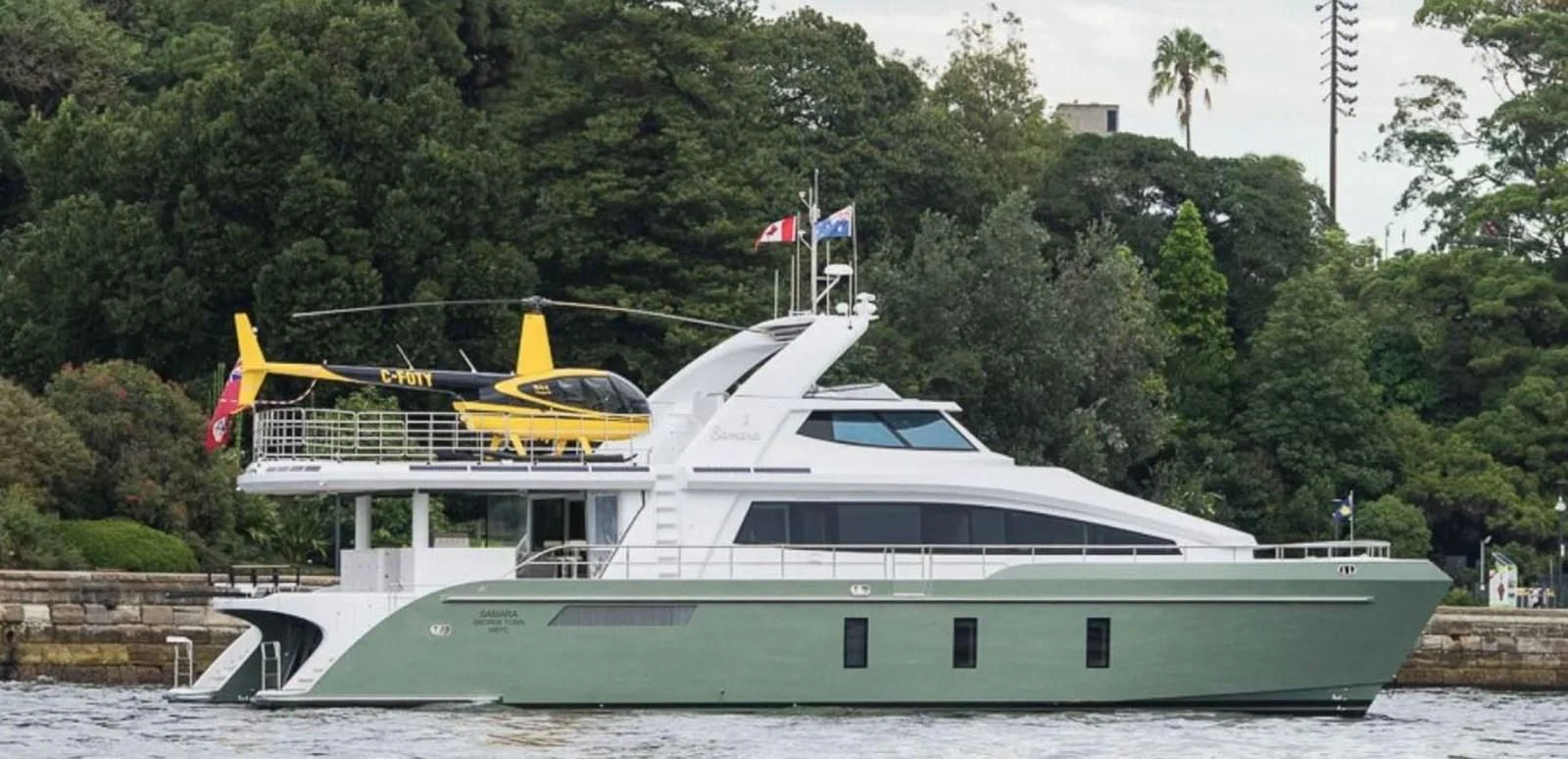 a boat on the water aboard SAMARA Yacht for Charter
