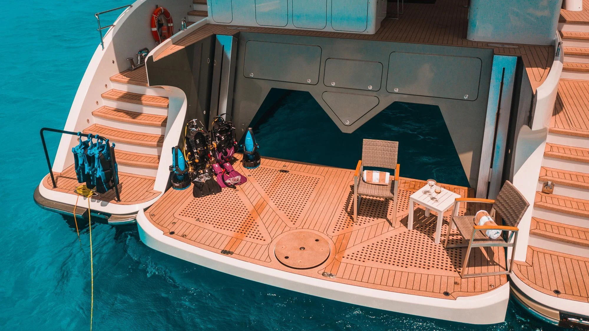 a model of a house aboard SAMARA Yacht for Charter