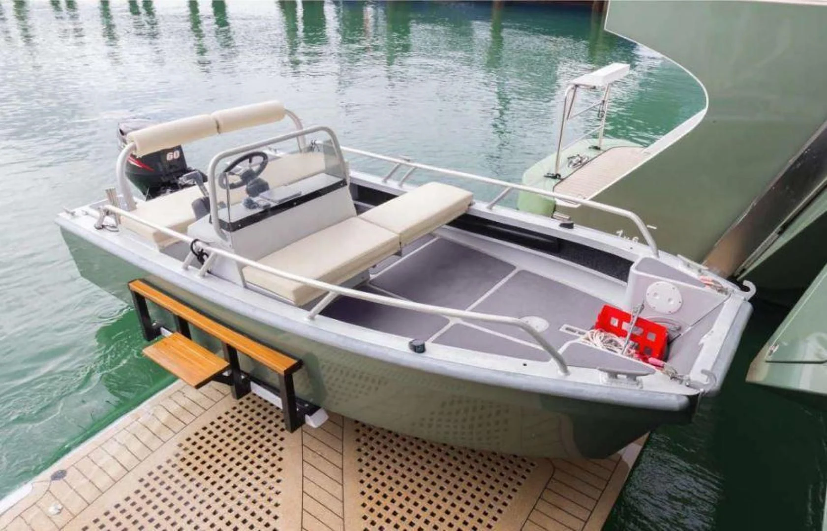 a boat on the water aboard SAMARA Yacht for Charter