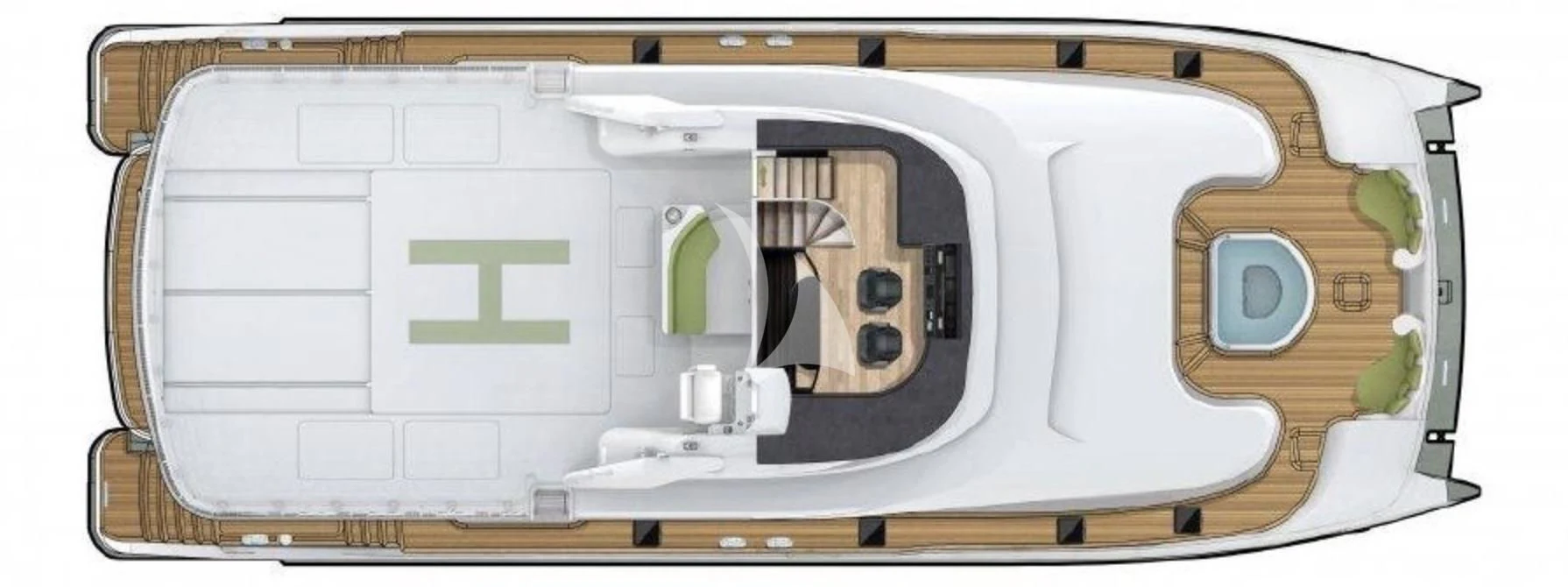 a white rectangular object with a round hole in the middle aboard SAMARA Yacht for Charter