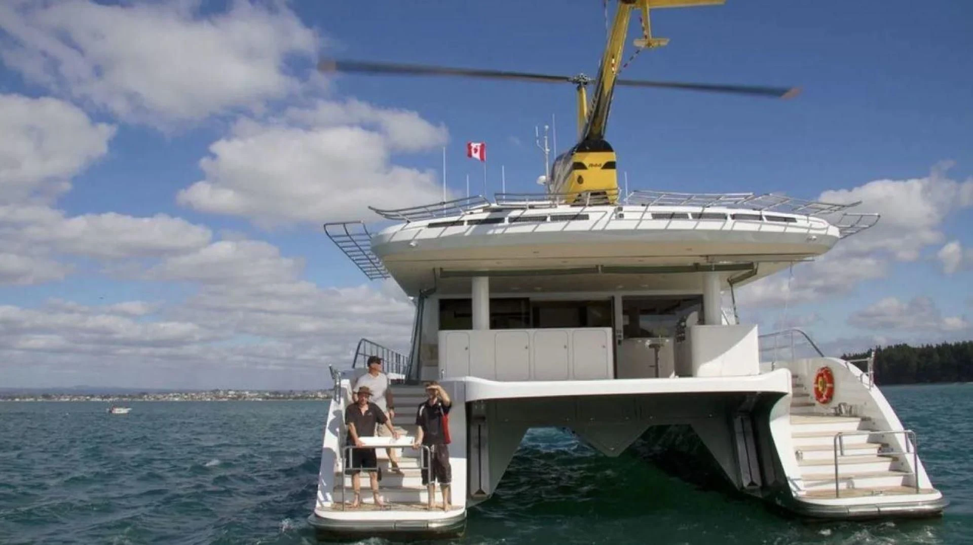 a boat on the water aboard SAMARA Yacht for Charter