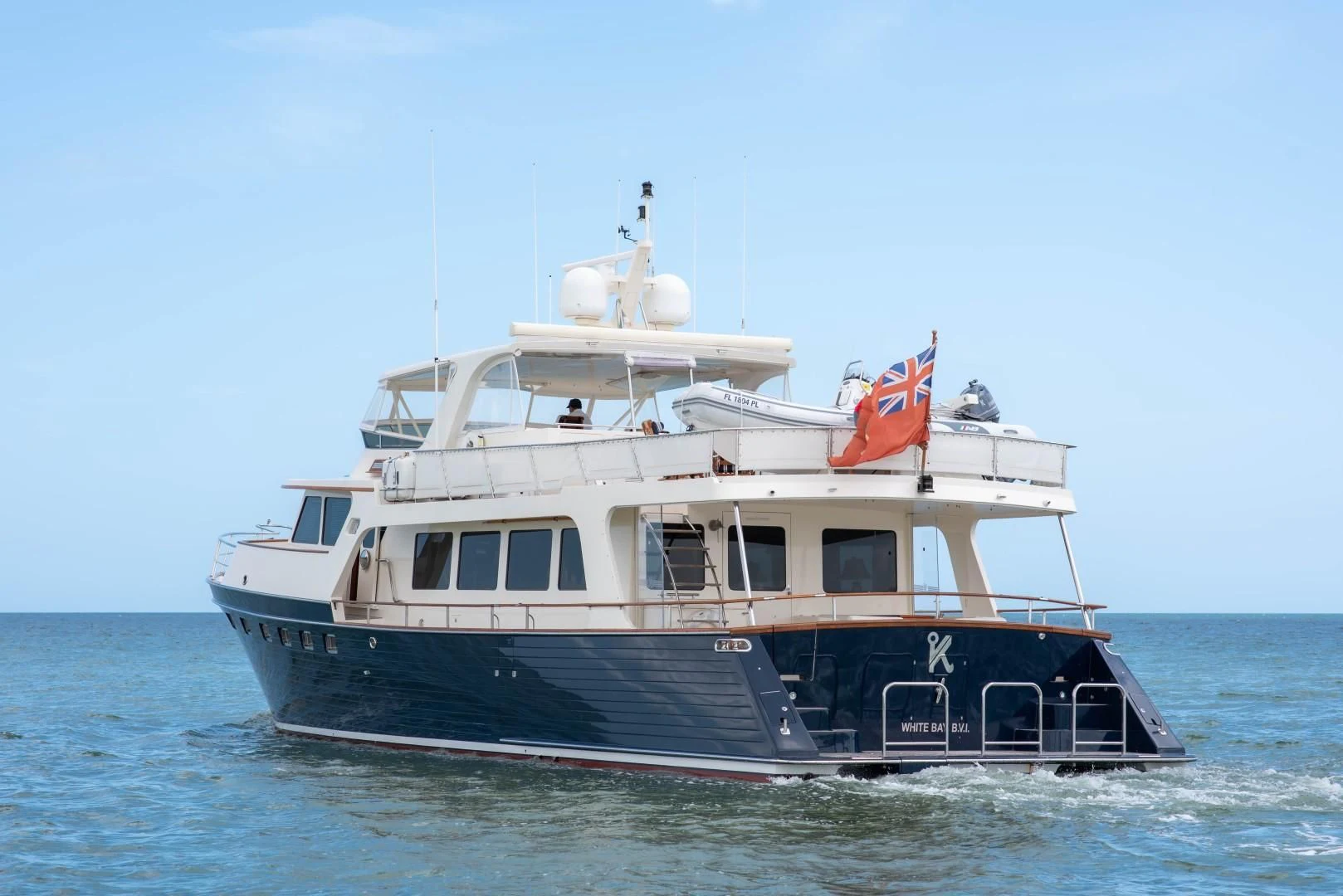 a boat in the water aboard VK Yacht for Sale