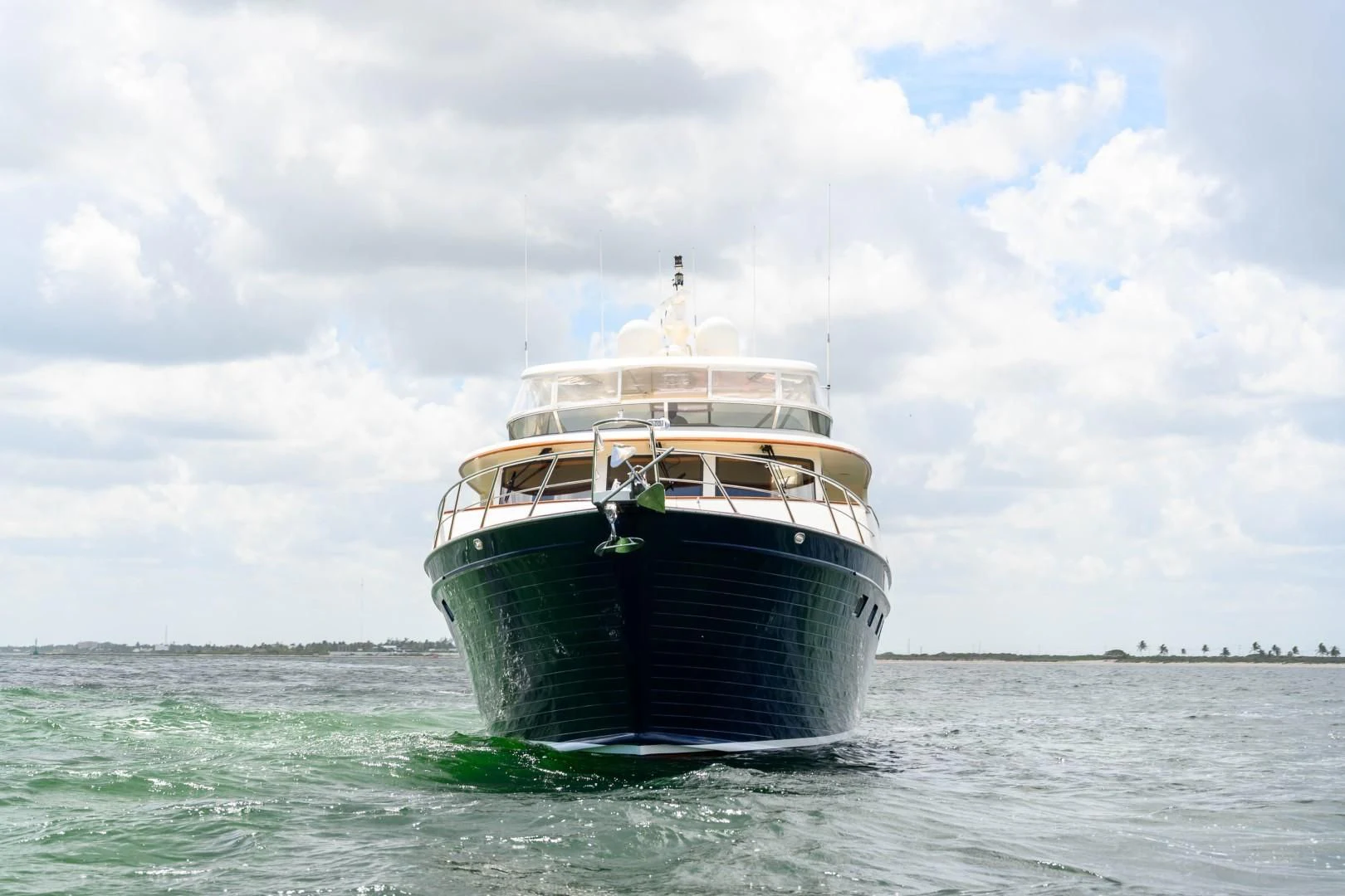 a boat in the water aboard VK Yacht for Sale