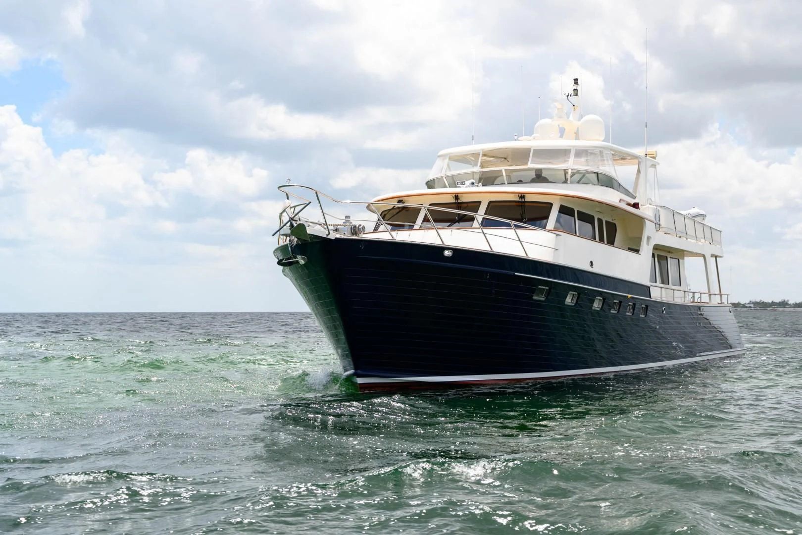 a boat in the water aboard VK Yacht for Sale