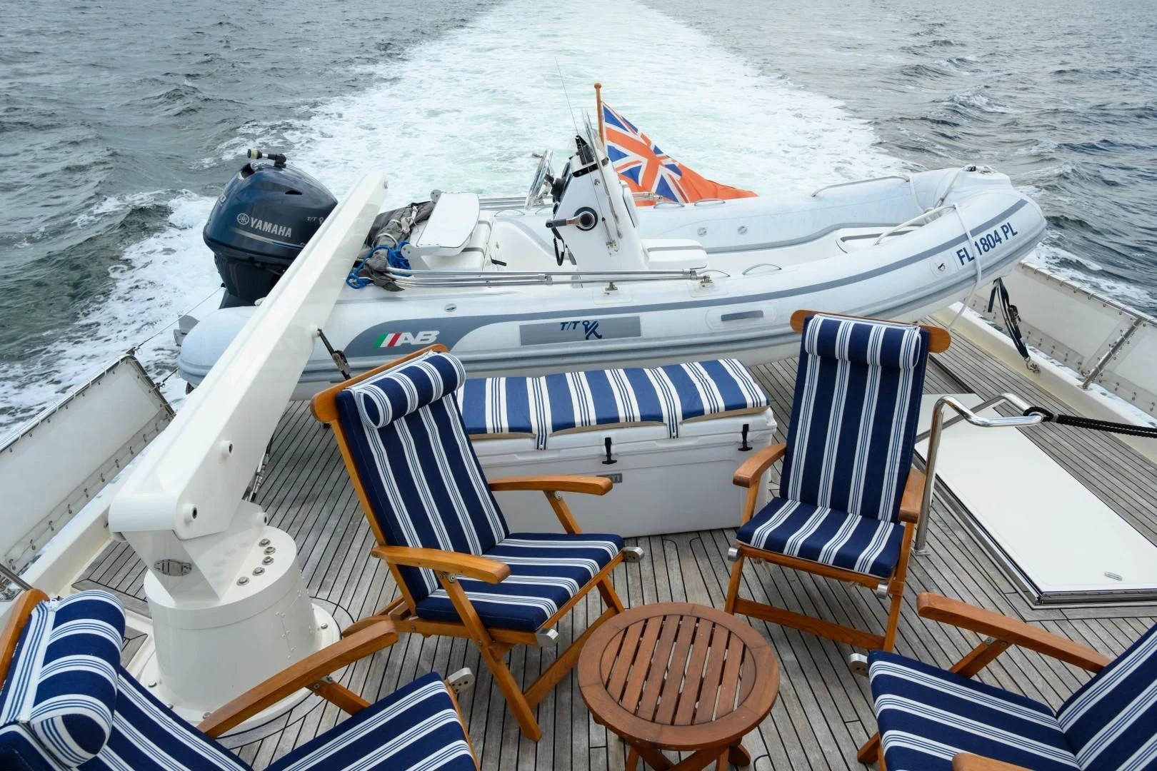 a boat on the water aboard VK Yacht for Sale