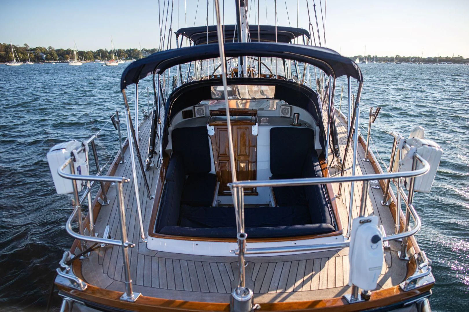 a boat on the water aboard HERMIE LOUISE Yacht for Sale