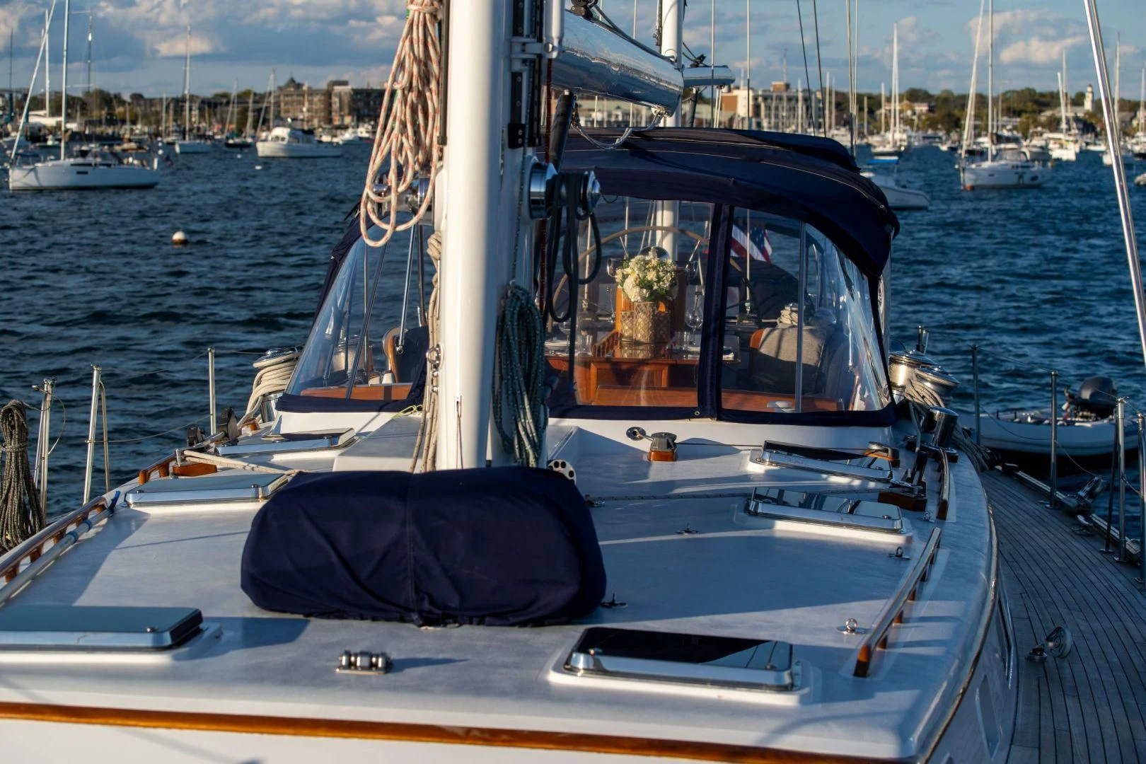 a boat in the water aboard HERMIE LOUISE Yacht for Sale