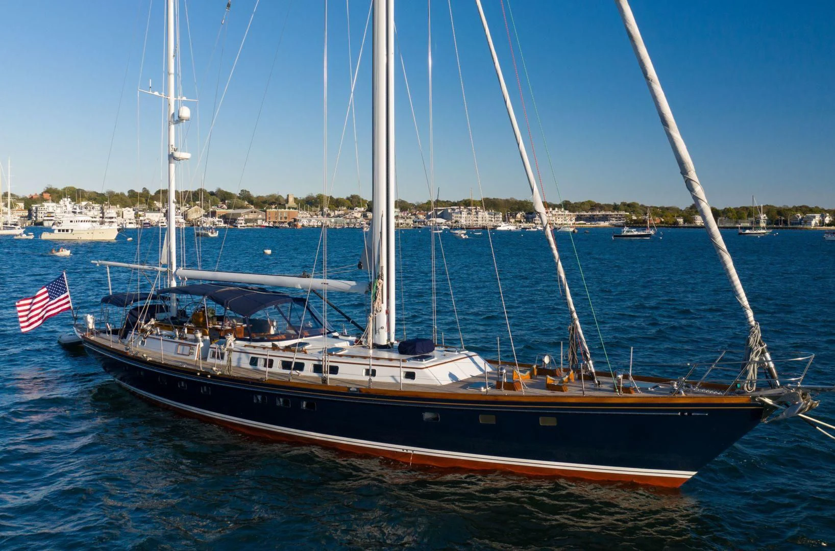 a boat on the water aboard HERMIE LOUISE Yacht for Sale