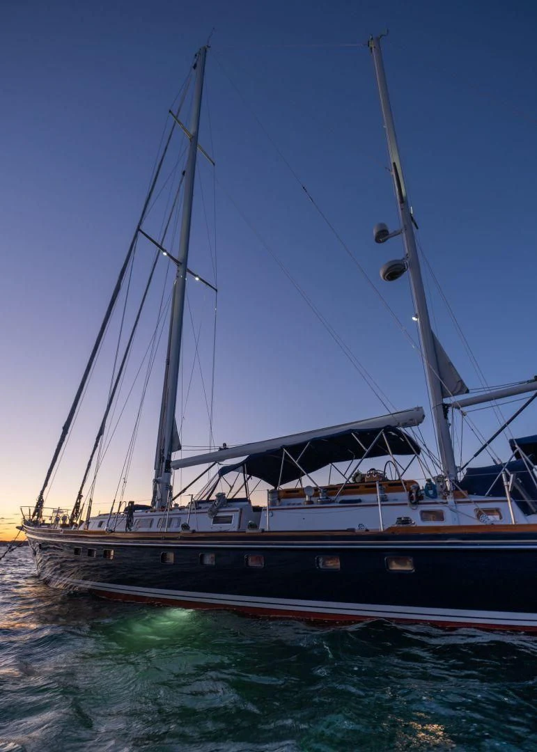 a boat on the water aboard HERMIE LOUISE Yacht for Sale