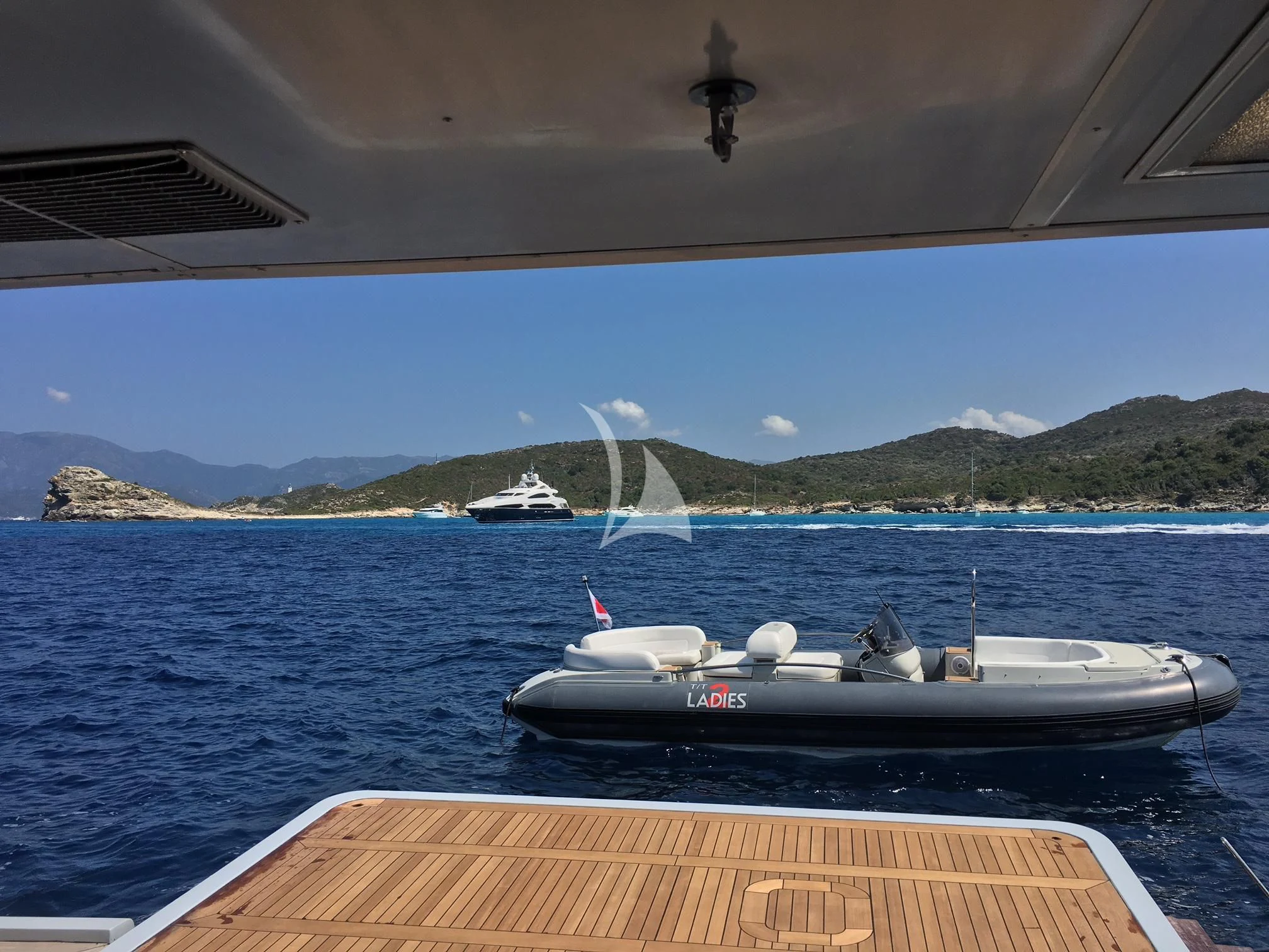 a boat on the water aboard 2 LADIES Yacht for Sale