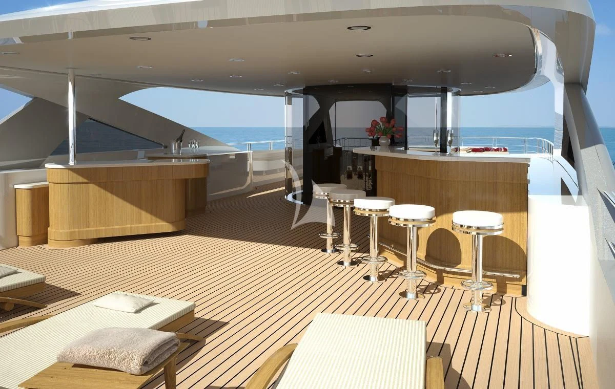 a room with a large open door aboard 2 LADIES Yacht for Sale