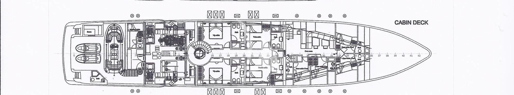 diagram aboard 2 LADIES Yacht for Sale