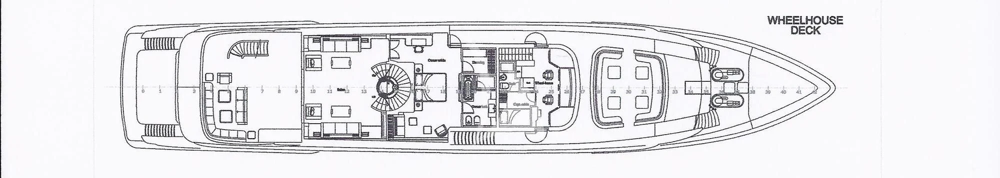 a sketch of a building aboard 2 LADIES Yacht for Sale